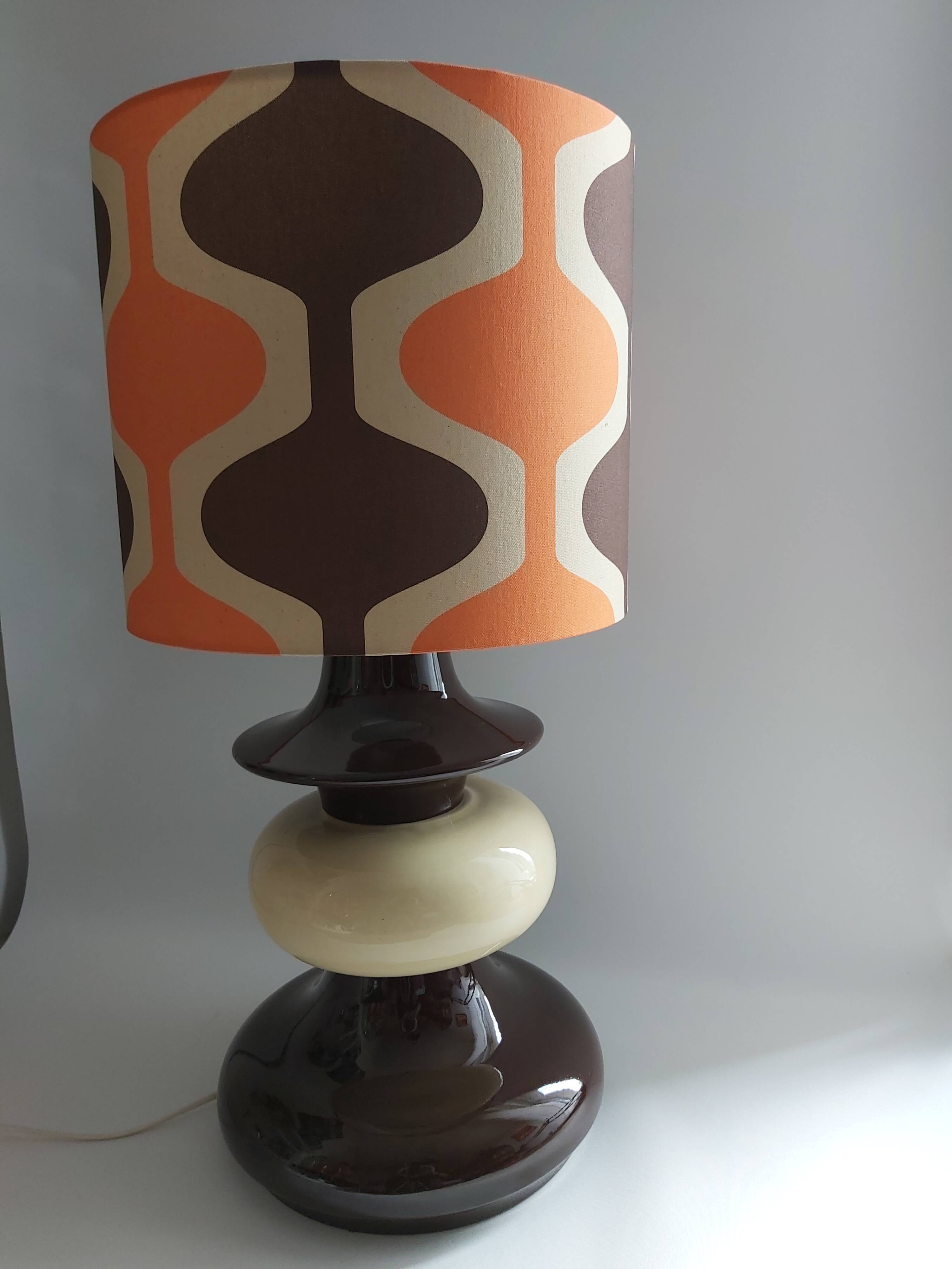 Large ceramic lamp, Germany, 1970s.