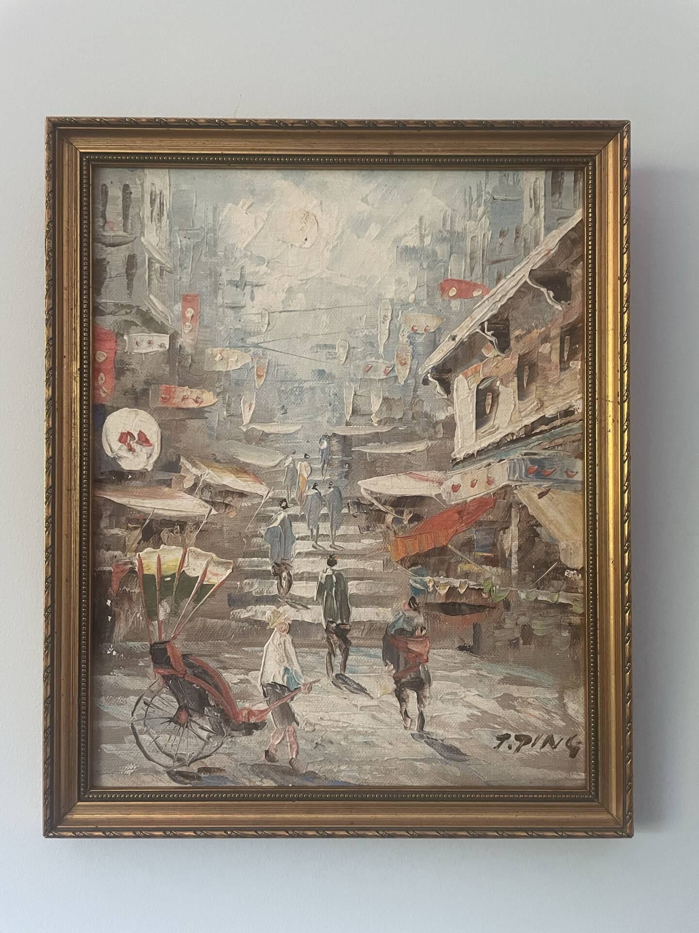 Huile sur bois orientaliste