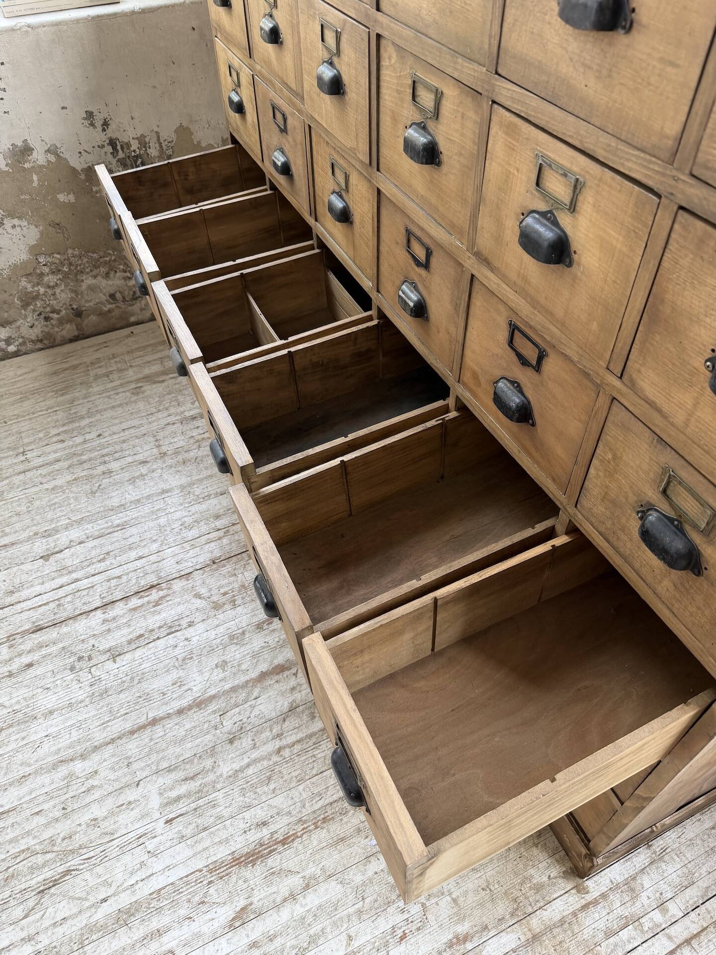 1950s pine workbench XL 160cm
