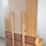Vintage chest of drawers with triptych mirror, 60's