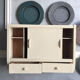 Toilet cupboard sliding wall vintage doors