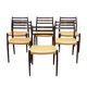 Set of six mahogany chairs, Danish design, 1960s, designer: Niels Otto Møller