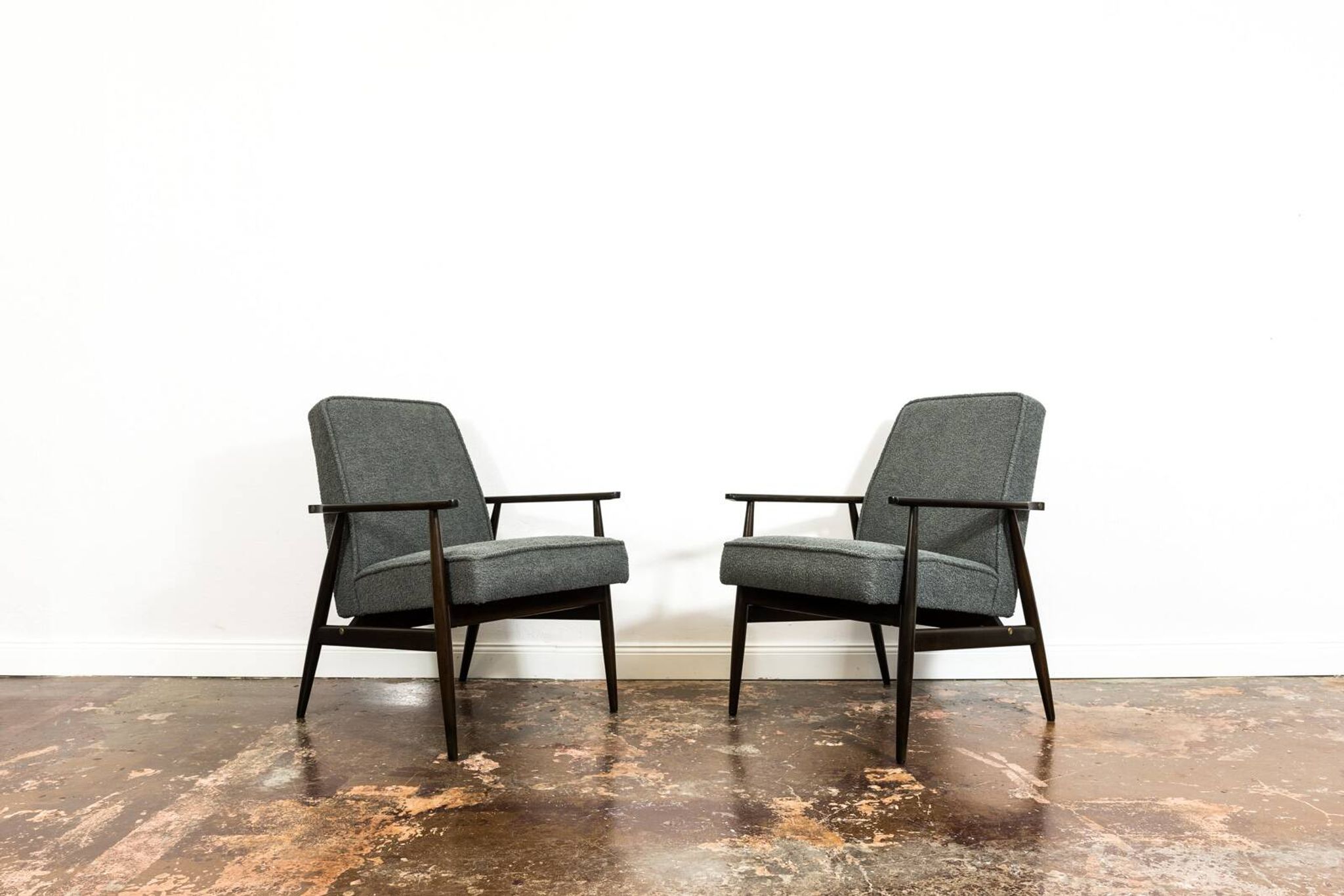 Vintage Armchairs Designed By H. Lis, Poland, 1960's, Set Of 2