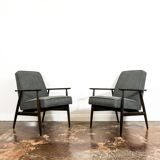 Vintage Armchairs Designed By H. Lis, Poland, 1960's, Set Of 2