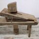 Old tané bench