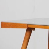 Wood and glass table by Jiri Jiroutek, 1960