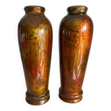 Vietnamese lacquered wooden vase