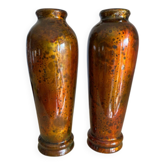 Vase en bois laqué Vietnamien