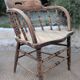 Pair of English captain's armchairs