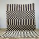 Handmade Moroccan Beni Ourain rug, size 140 x 260 cm.