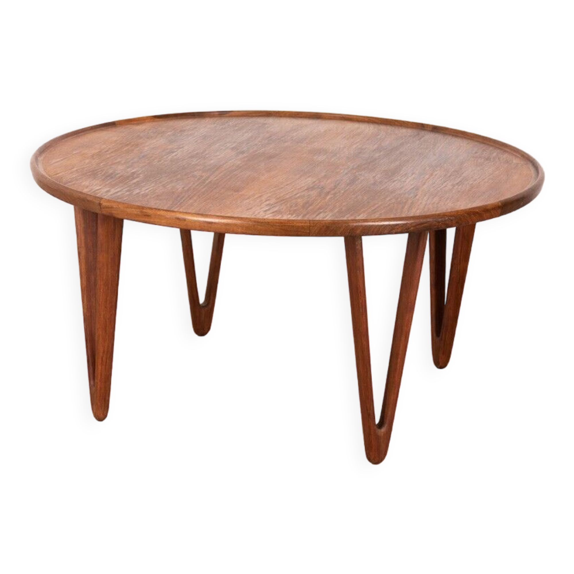 Table basse vintage en palissandre des années 1950 Design Tove & Edvard Kindt-Lars