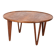 Table basse vintage en palissandre des années 1950 Design Tove & Edvard Kindt-Lars