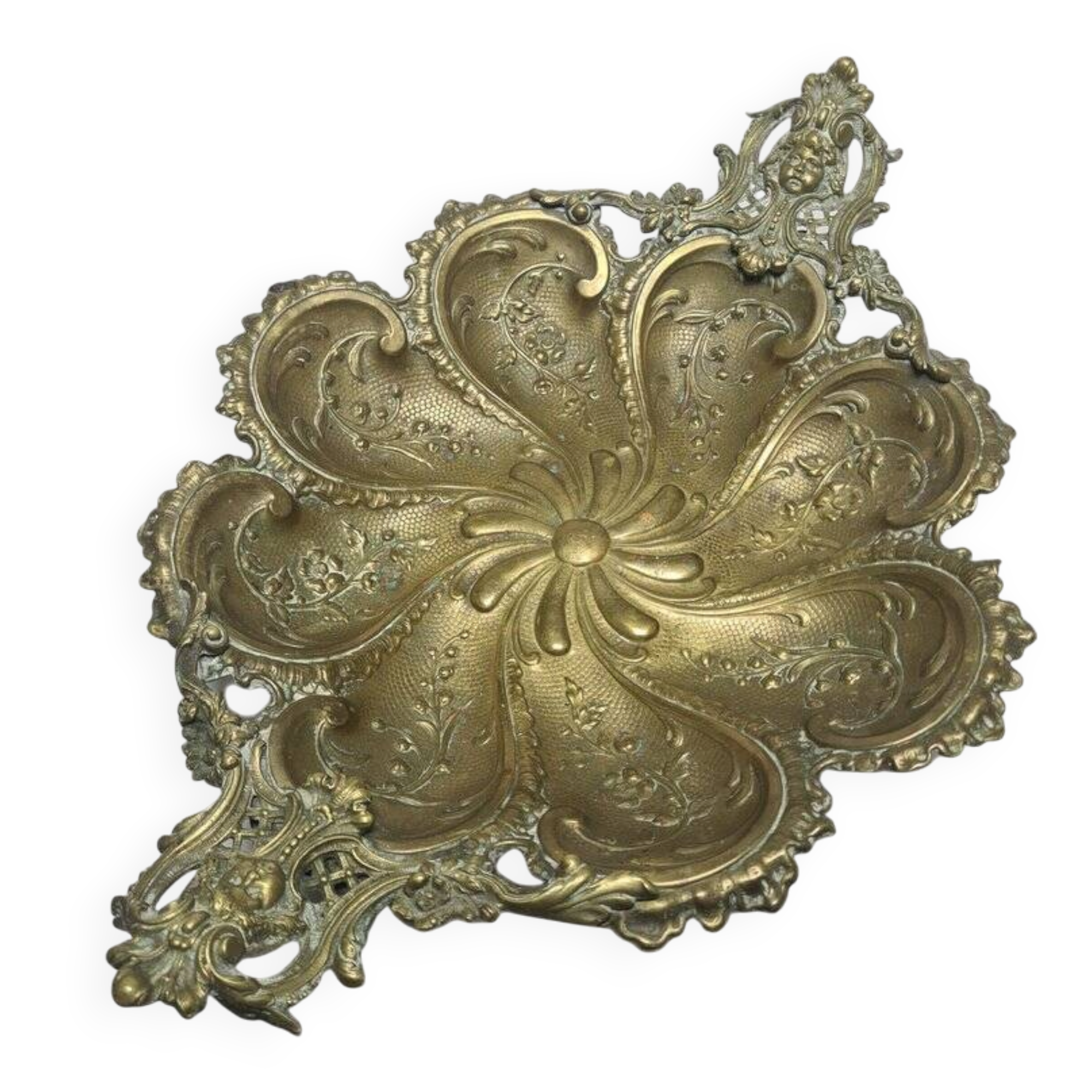 Art Nouveau fruit bowl on stand from Brothers Henneberg, Poland, 1900s