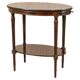 Early 20th Century English Walnut Oval Coffee Table, 1950s