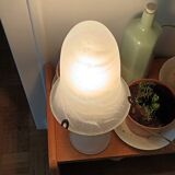 Glass paste mushroom lamp