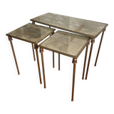 Tables d’appoint set des 3- side tables à set of three.