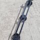 Vintage black coat rack with 3 hooks
