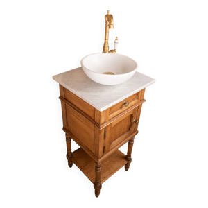 Lave main / meuble vasque - blanc
