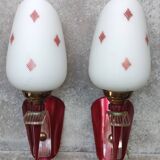 Pair of wall lights from the 1950s/1960s