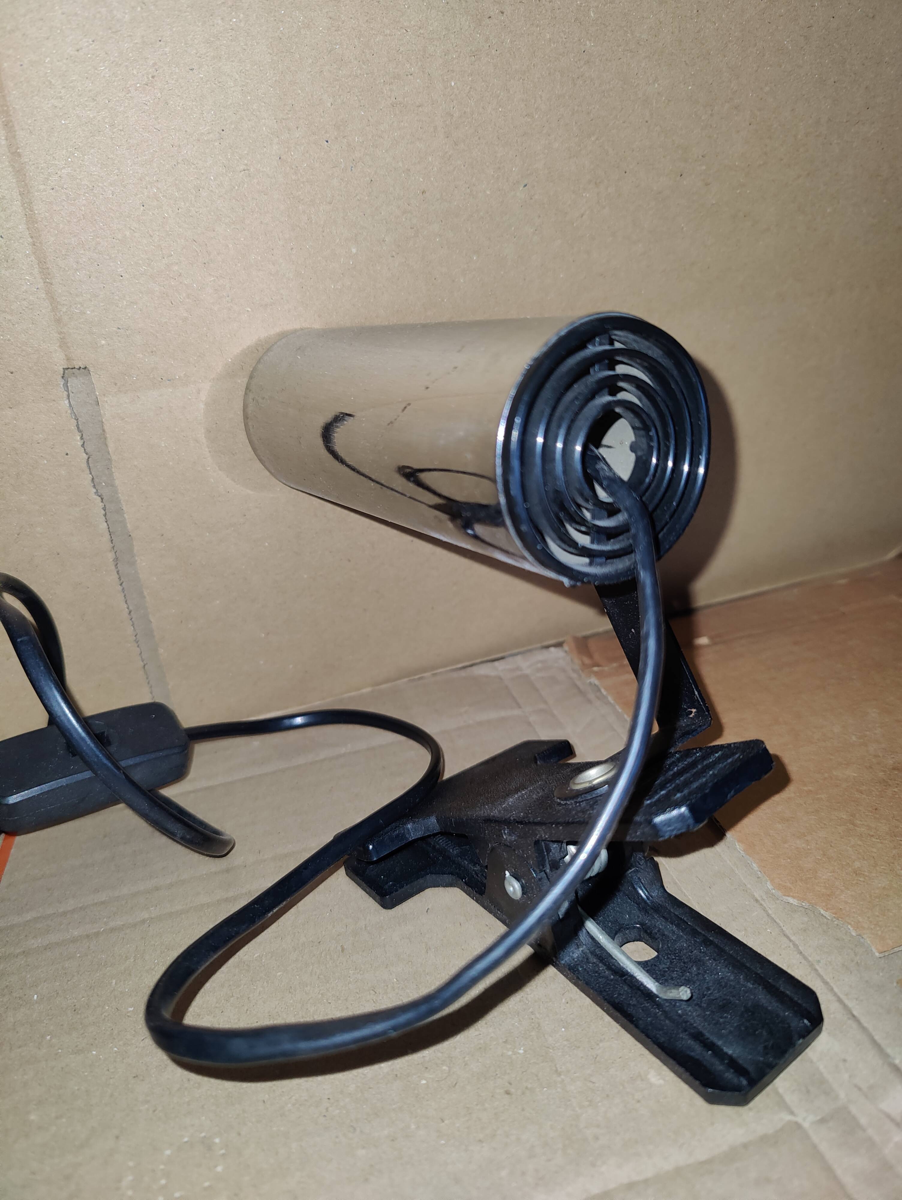 Chrome clamp spotlight from the 80s by Targetti.