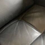 Canapé en cuir noir Ligne Roset