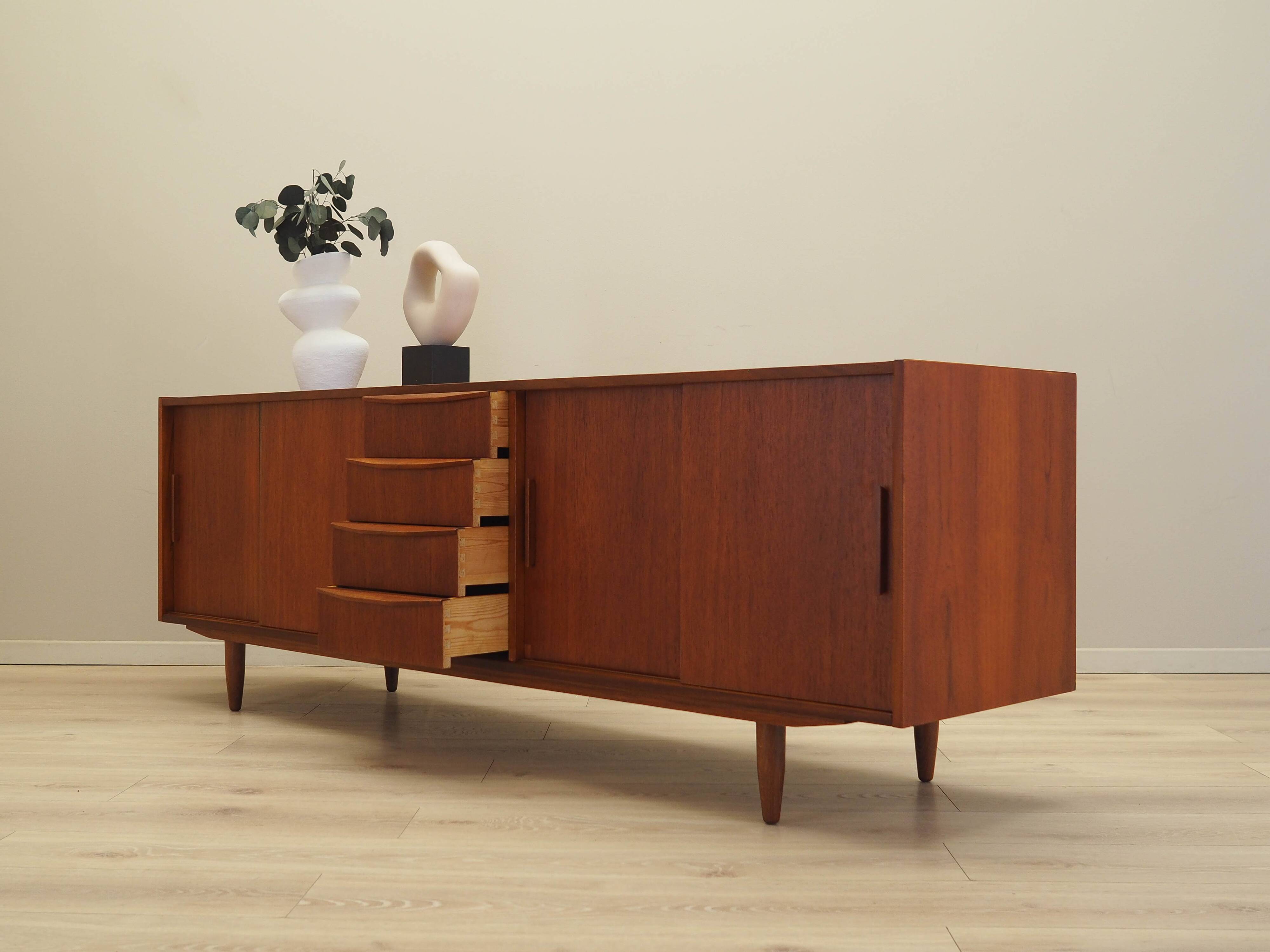 Teak sideboard, Danish design, 1970s, made in Denmark.