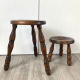 Pair of tripod stools