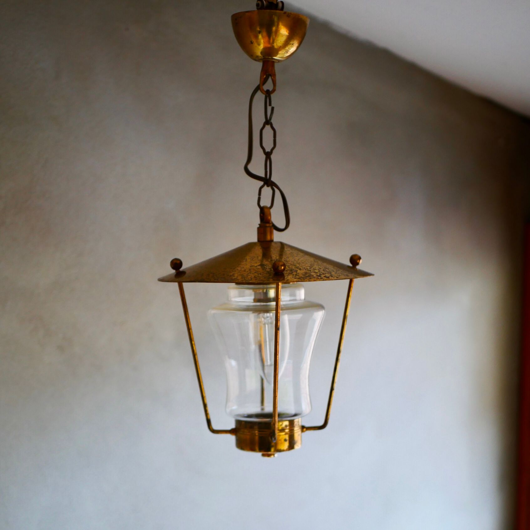 Old brass lantern