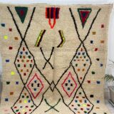 Handmade wool berber rug 260 x160 cm