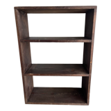 Patinated wood shelf