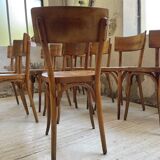 Set of 11 Baumann bistro chairs