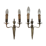 Paire d appliques Louis XVI en bronze