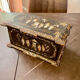 Old asian tea box box mother-of-pearl and wood xixth
