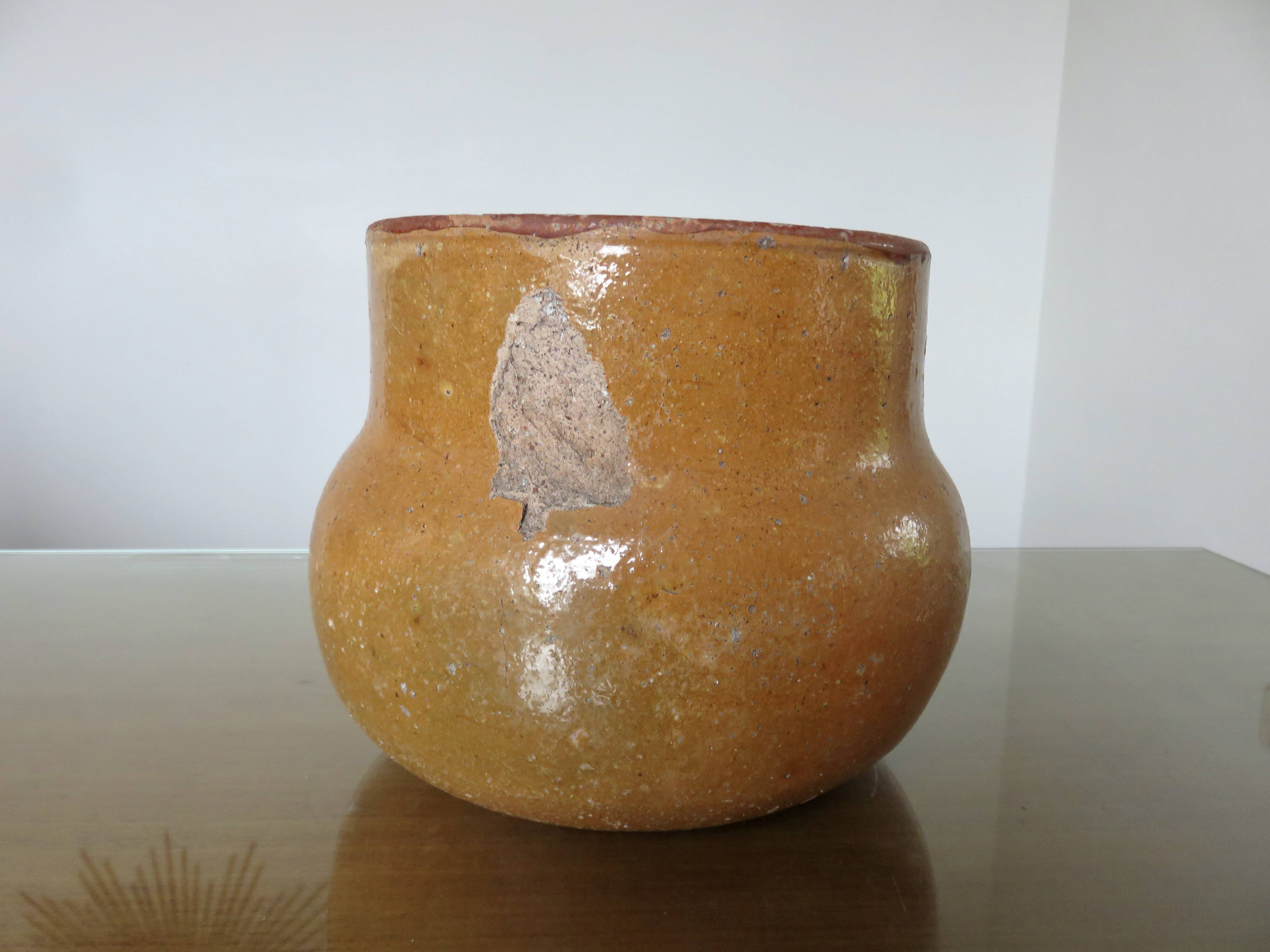 Flower pot, Vallauris ceramic frying pan signed 1950