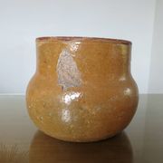 Flower pot, Vallauris ceramic frying pan signed 1950
