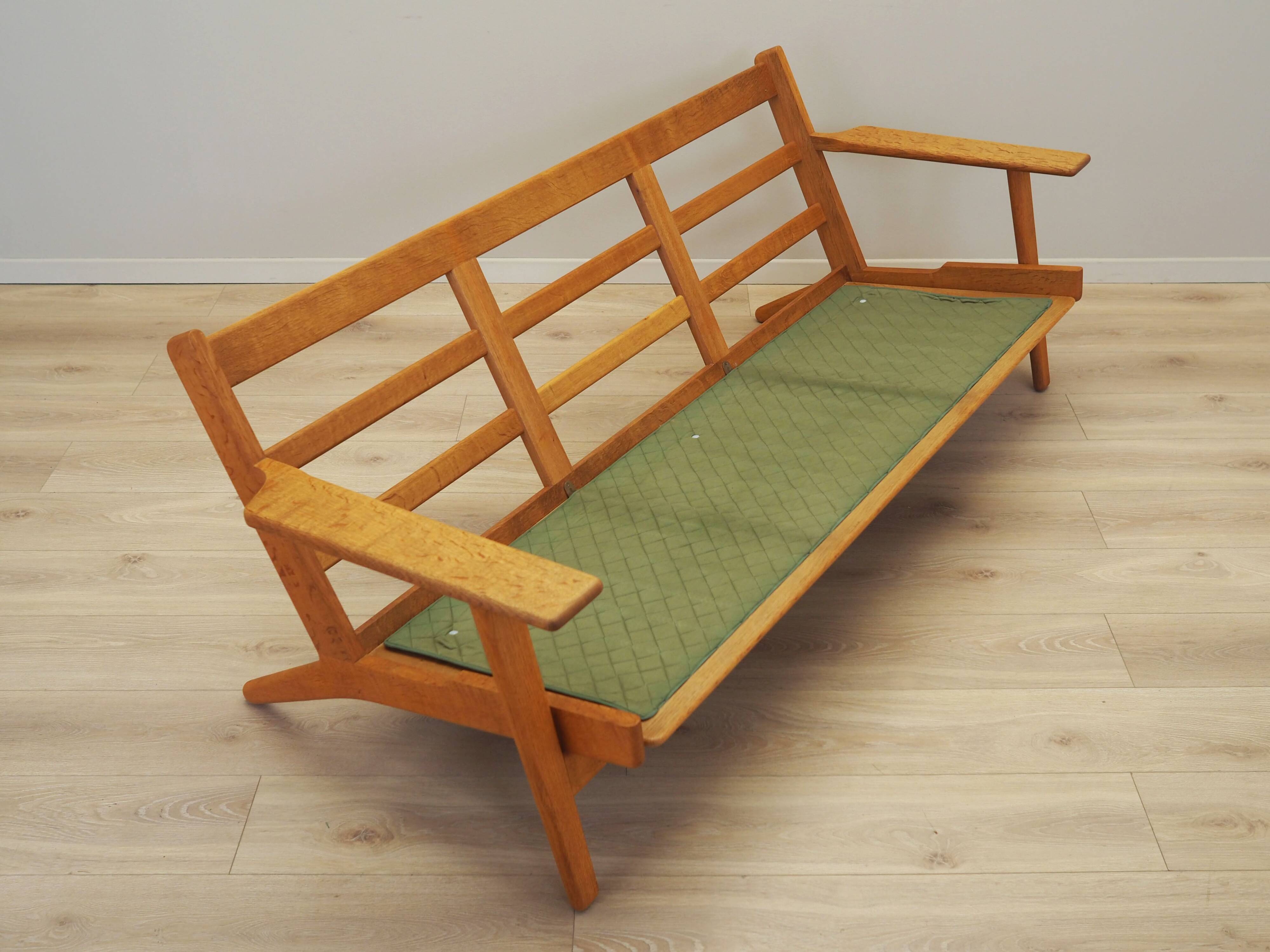 Oak sofa, Danish design, 1960s, designer: Hans J. Wegner, manufacturer: Get