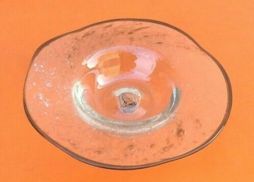 Fruit cup Vintage Design / Atypical shape Blown glass Art glassware