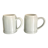 Pair of stoneware mugs