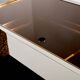 Leopard velvet mirror brass chrome sideboard Michel Pigneres 1969