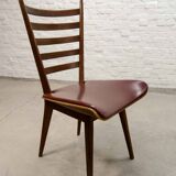 'Quattro Colori' Teak and Leatherette Dining Chairs