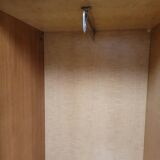 Wooden and rattan chest of drawers, 1960s