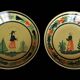 Two plates from the Breton faience HB Quimper.