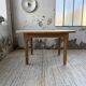 Oval farmhouse table oak 1960