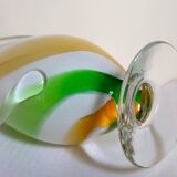 Vintage two-tone glass vase 39 cm