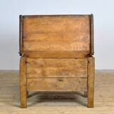 Antique beech shepherd's chest, 1850s