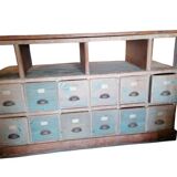 Old workshop furniture, central island