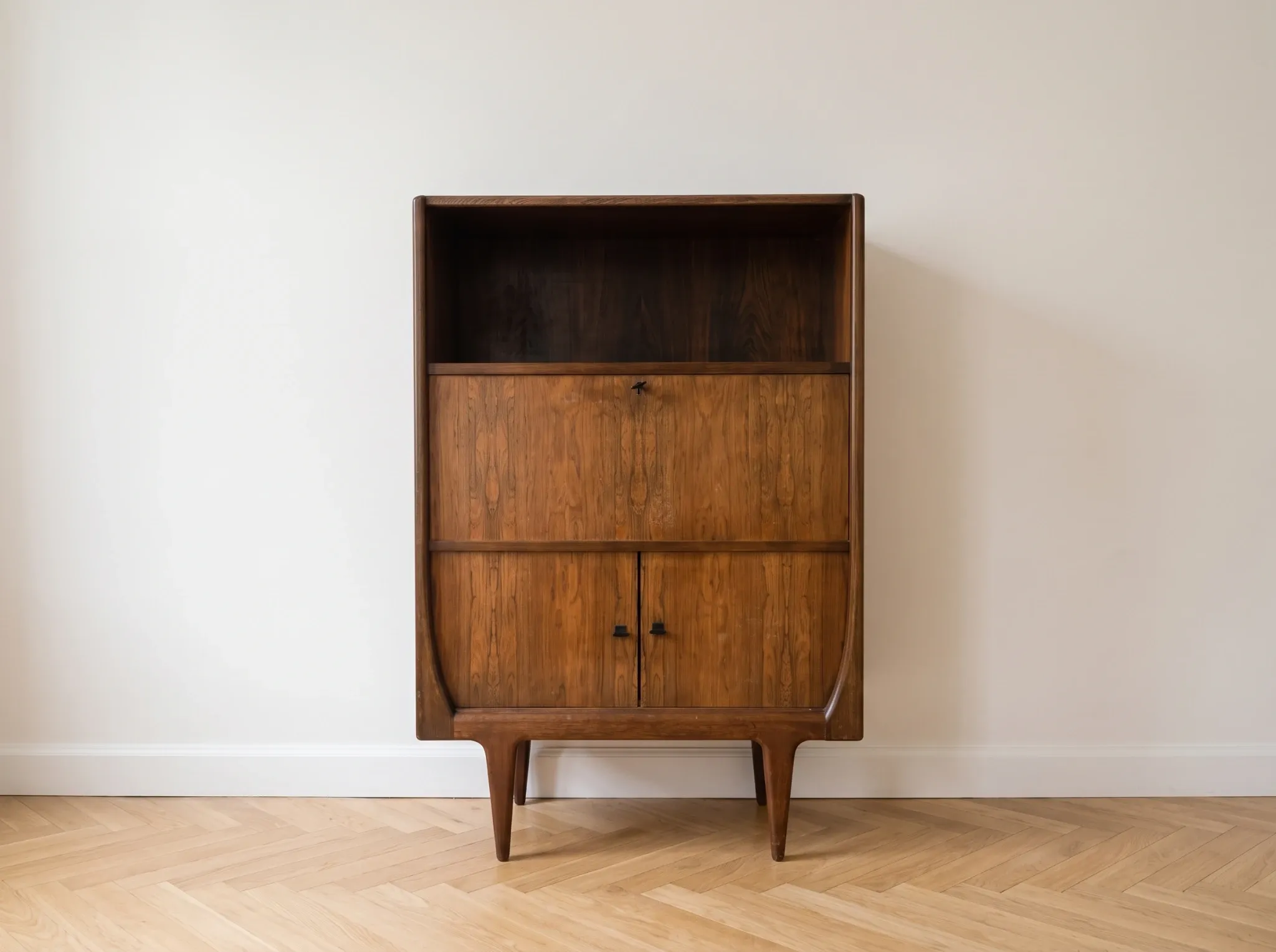 Vintage Scandinavian secretary in rosewood, 1960s.