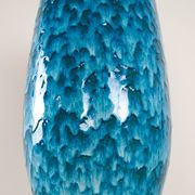 Blue ceramic vase, German design, 1960s, made in Germany