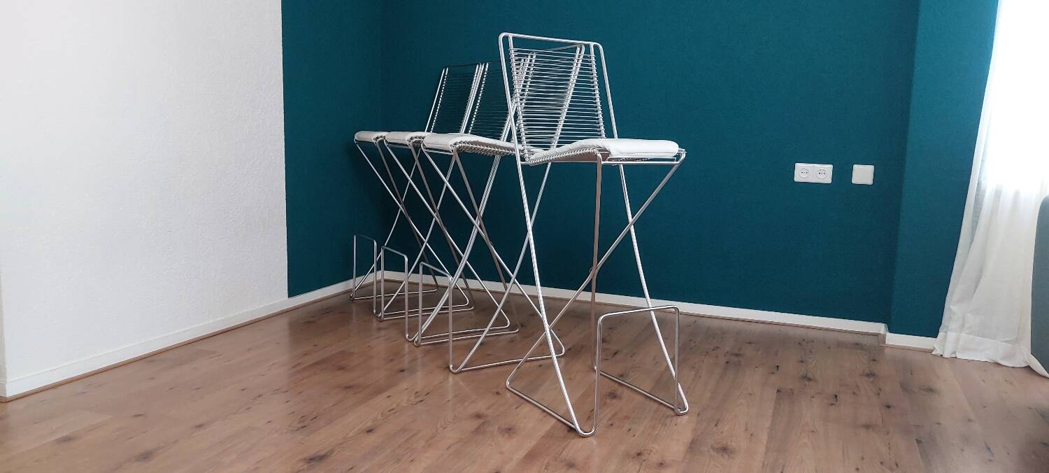 Tabourets de bar Kreuzschwinger par Till Behrens, années 1990
