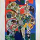 Affiche lithographique de Roger Bezombes, La Monnaie de Paris, 1968-69